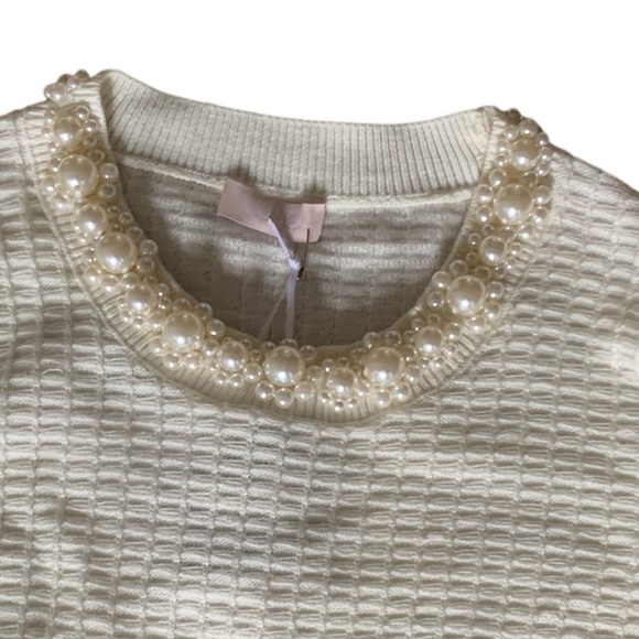 💝💝💝LIU •JO off white sweater size European L (M US)💝💝💝 - Picture 6 of 10